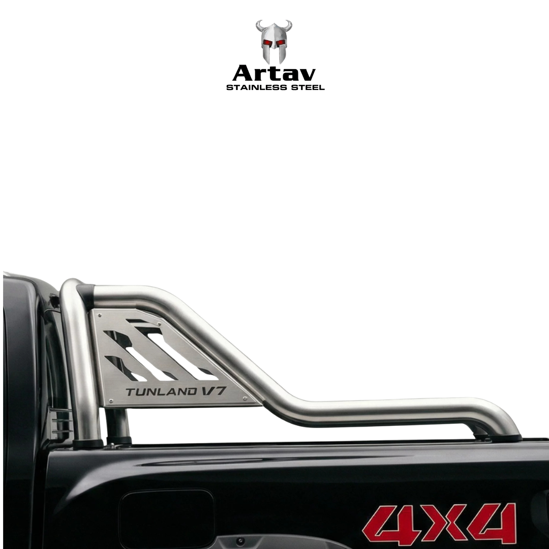 Foton Tunland V7 Extended Sports Bar w Steel Plate Stainless 2025 >