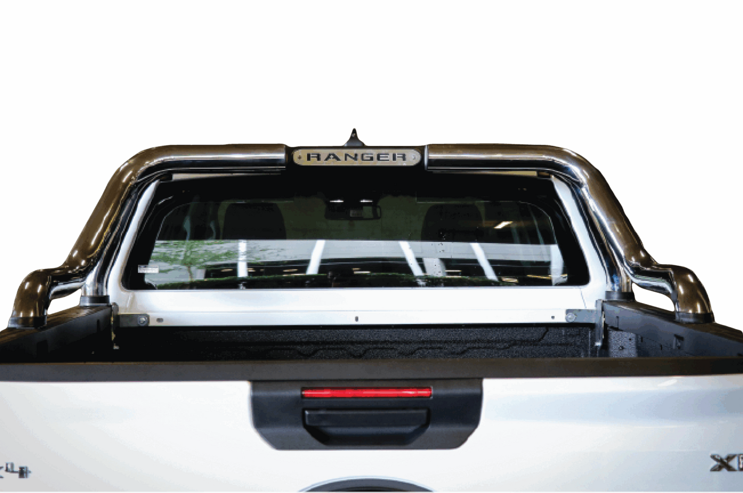 Ford Ranger Next Gen Sports Bar Stainless - Double Cab Model Only (Fits with Securi Lid & OEM Tonneau) 2023 >