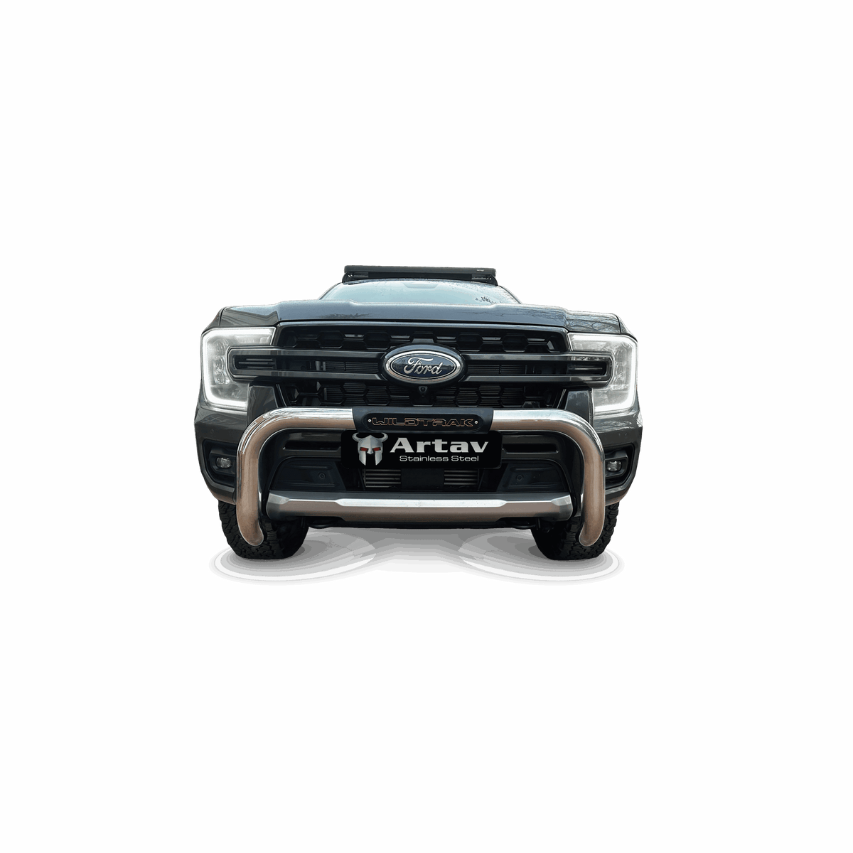 Ford Ranger Next Gen Wildtrak PDC Nudge Bar Stainless (New Decal Design) 2023 >