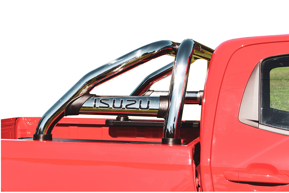 Isuzu DMAX Sports Bar Double Cab and Extended Cab Stainless (Fits Gen 6 & Gen 7) 2013 >