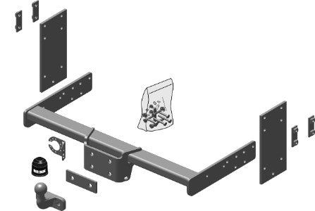 VW Crafter 30-35 Bus/box (2e) Flanged Ball Towbar Wiring Harness Included (2006-2016)