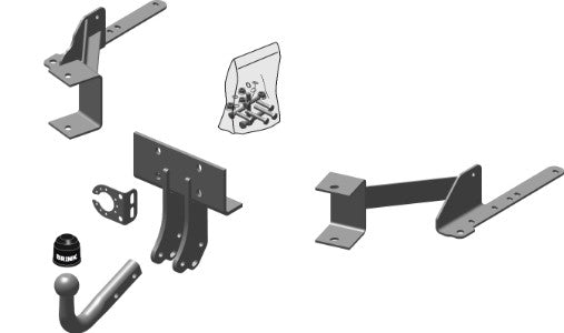 TOYOTA LAND CRUISER (J150) SUV Fixed tow bar, Wiring Harness Included