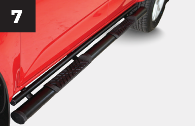 Isuzu DMAX Side Steps Single Cab Black