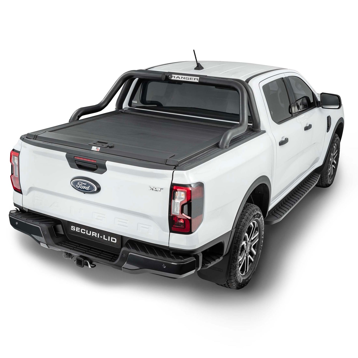 Ford Ranger Next Gen Sports Bar Black - Double Cab Model Only (Fits with Securi Lid 218 & OEM Tonneau Cover) 2023 >