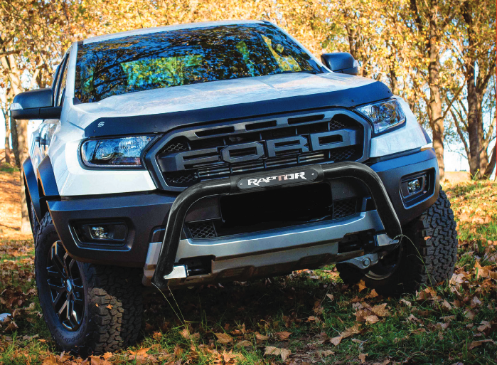 Ford Ranger Raptor Nudge Bar Black Stainless 2019 - 2022