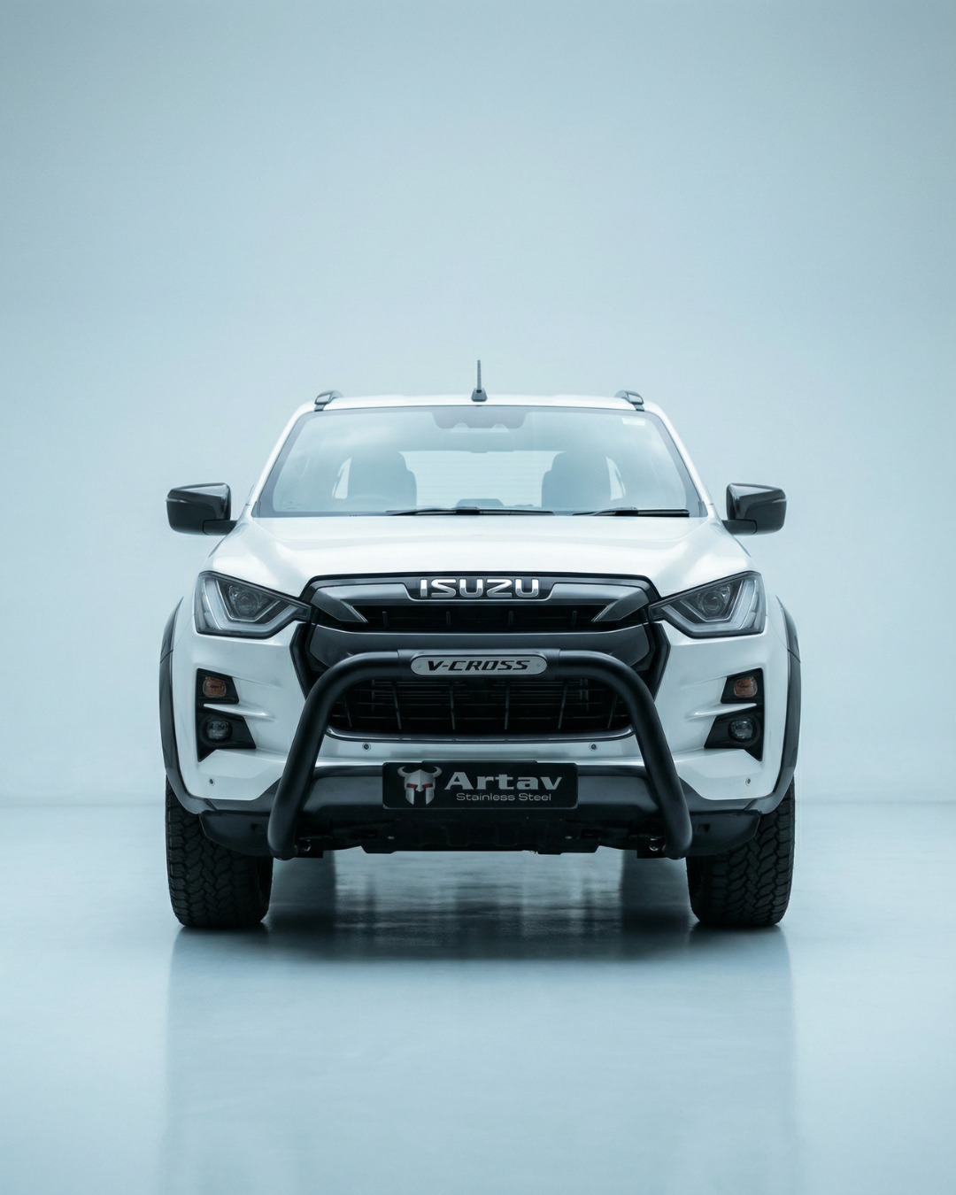 Isuzu Gen 7 Vcross Branded PDC Nudge Bar Black 2022 >