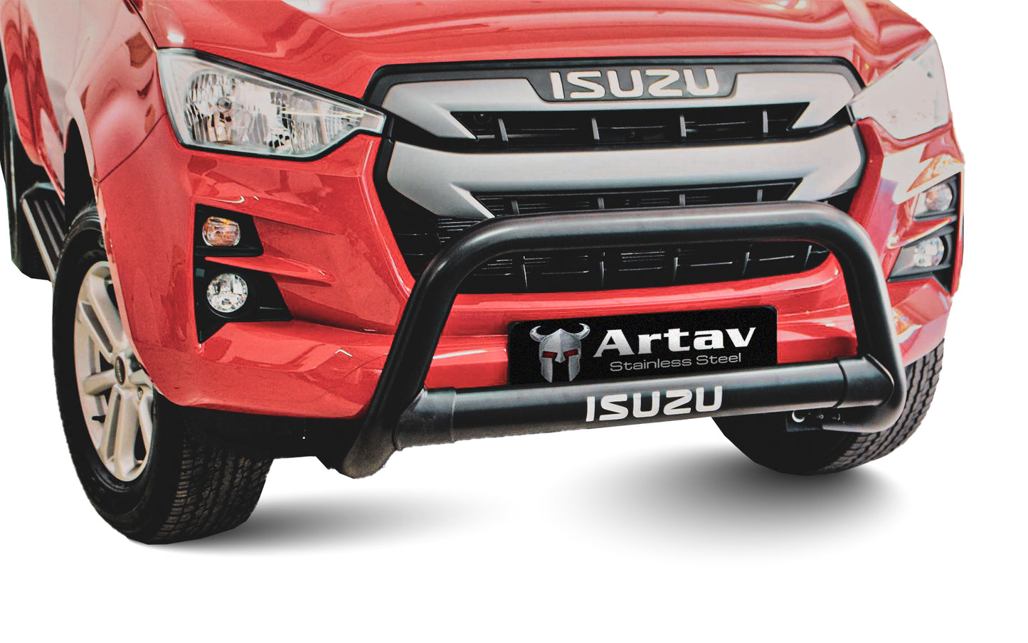 Isuzu DMAX Nudge Bar W Oval Cross Member Black (Fits Gen 6 RT85 & Gen 7) 2018 >