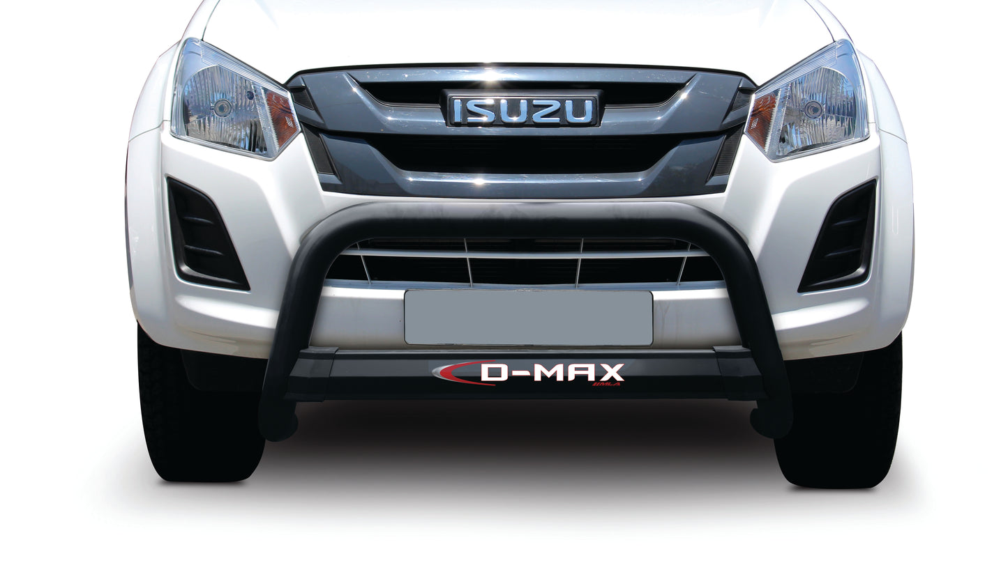 Isuzu D-Max & KB Gen 6 Black Stainless Steel MLA design Nudge Bar