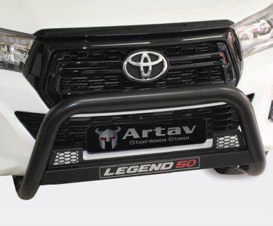 Toyota Hilux Legend 50 Honeycomb Nudge Bar Black 2016 >