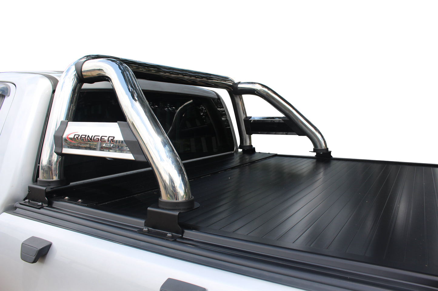 Ford Ranger T6/T7 Dbl/Cab Rollatop Compatible Polished Sports Bar