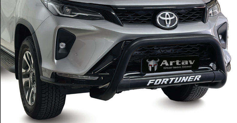 Toyota Fortuner Nudge Bar Black - Fits Facelift VX Model 2023
