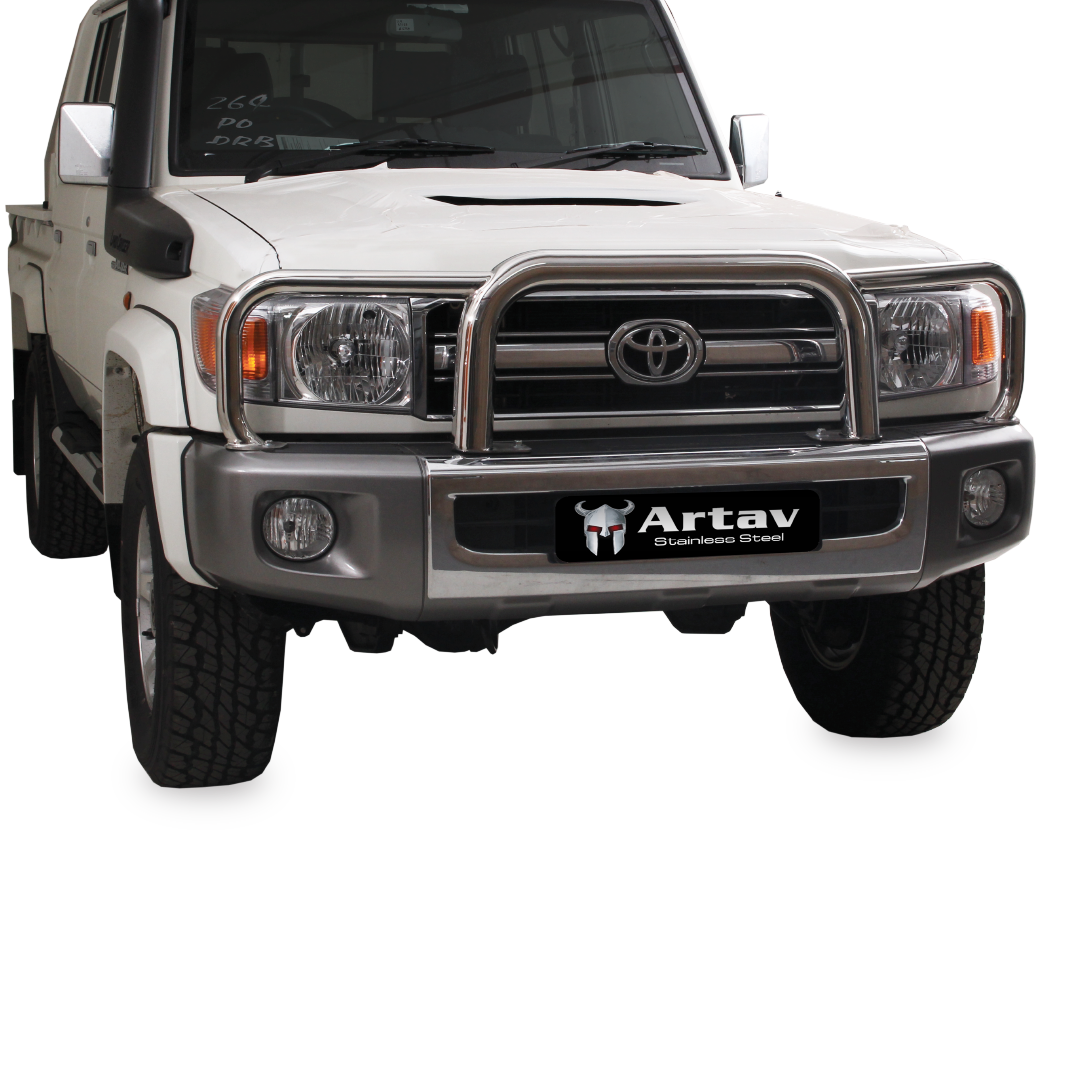 Toyota Landcruiser 70 Series Grill Guard Stainless (Does Not Fit New Model Landcruiser) 2010 - 2023