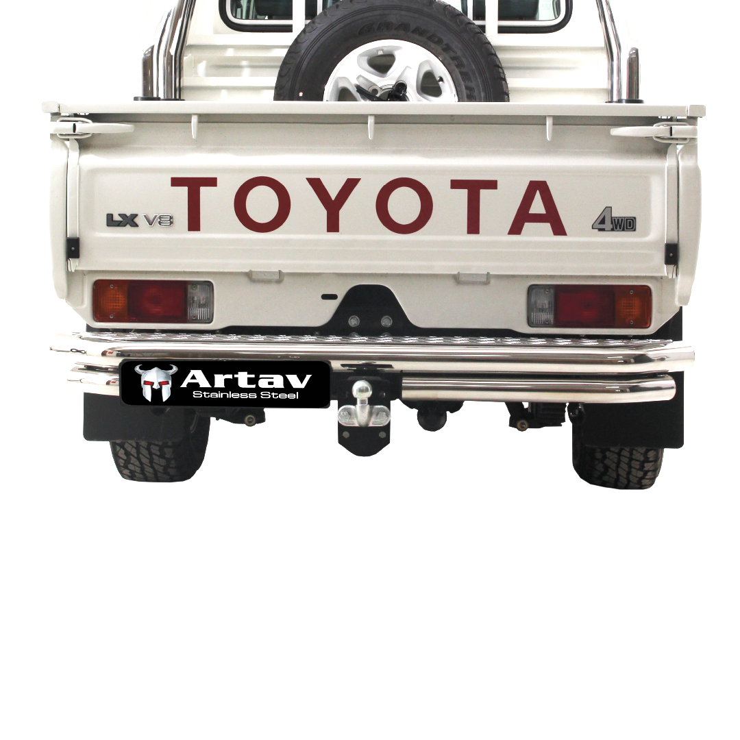 Toyota Landcruiser Rear Step Stainless (Fits Only With Towbar 90031T) 2007 >