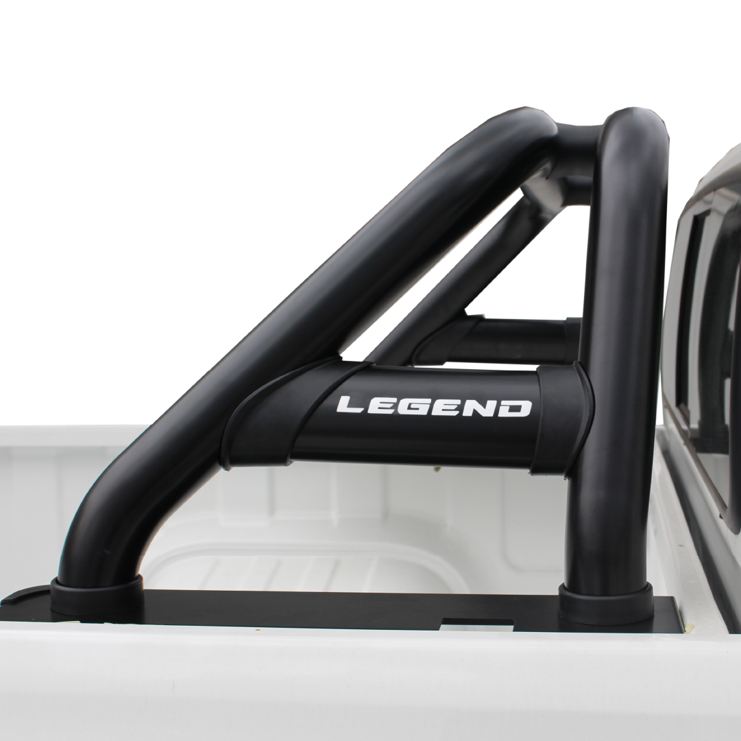 Toyota Hilux LEGEND Oval Sports Bar Double Cab & Extended Cab Black 2016 >