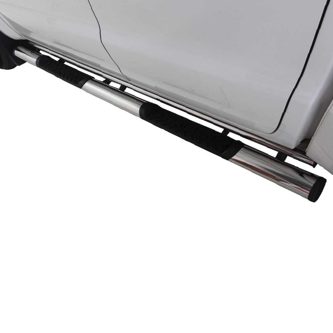 Toyota Hilux Side Steps Double Cab & Extended Cab Stainless 2016 >