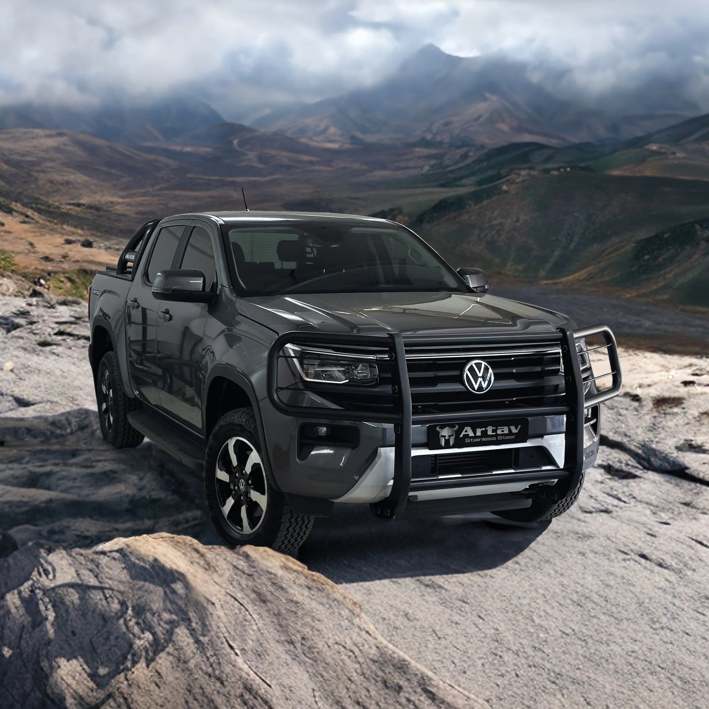 VW Amarok Next Gen Bushbar Black (Brackets sold seperately) 2023 >