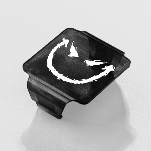Stedi - C4 LED Cube Light Cover - Black Smiley Translucent