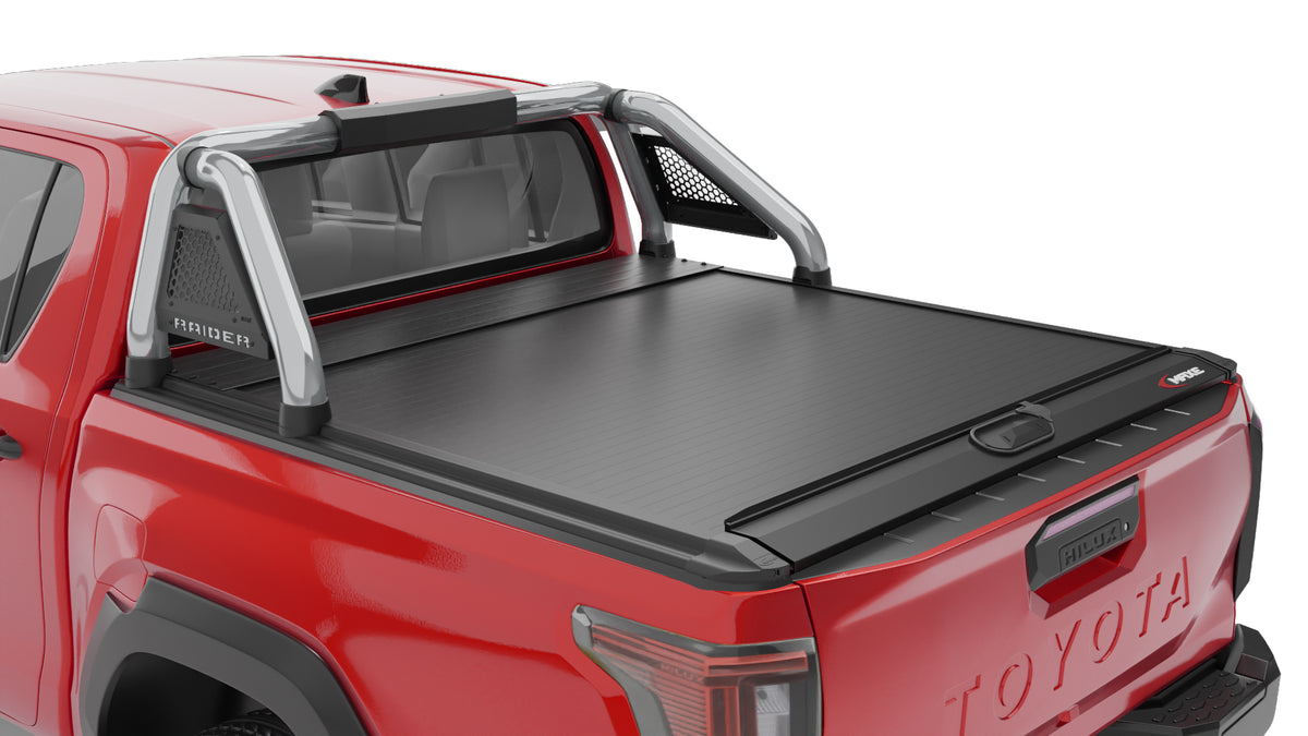 Toyota Raider MY26 Polished Short Leg Sports Bar Rollatop Compatible