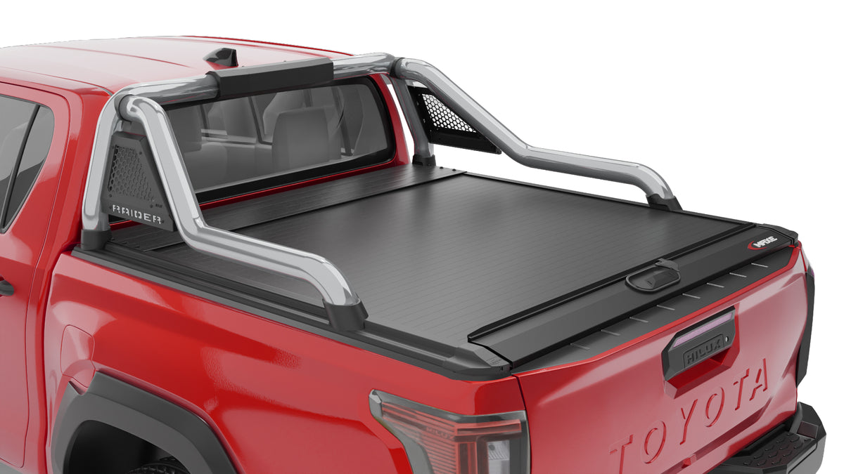 Toyota Raider MY26 Polished Long Leg Sports Bar Rollatop Compatible