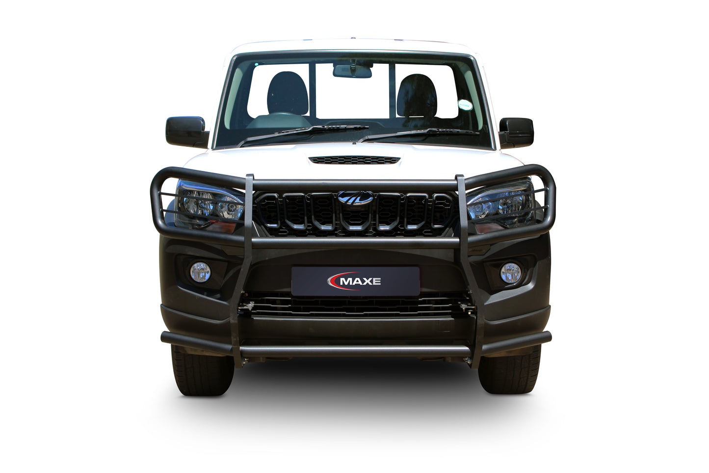 Mahindra PickUP black coated stainless steel fullface bullbar
