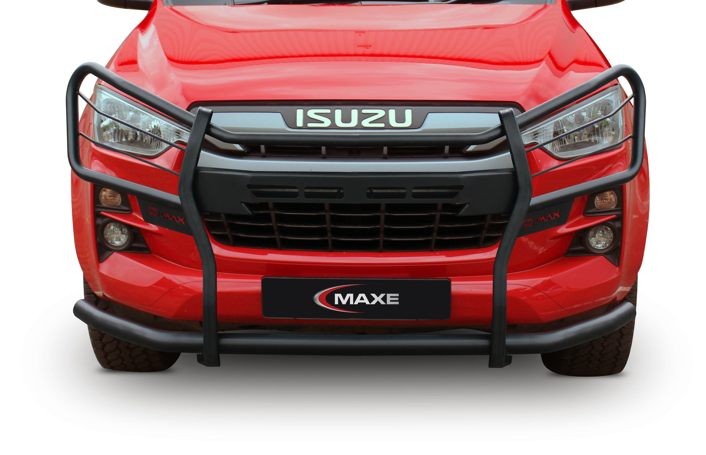 Isuzu D-Max Gen 7 black coated stainless steel fullface bullbar