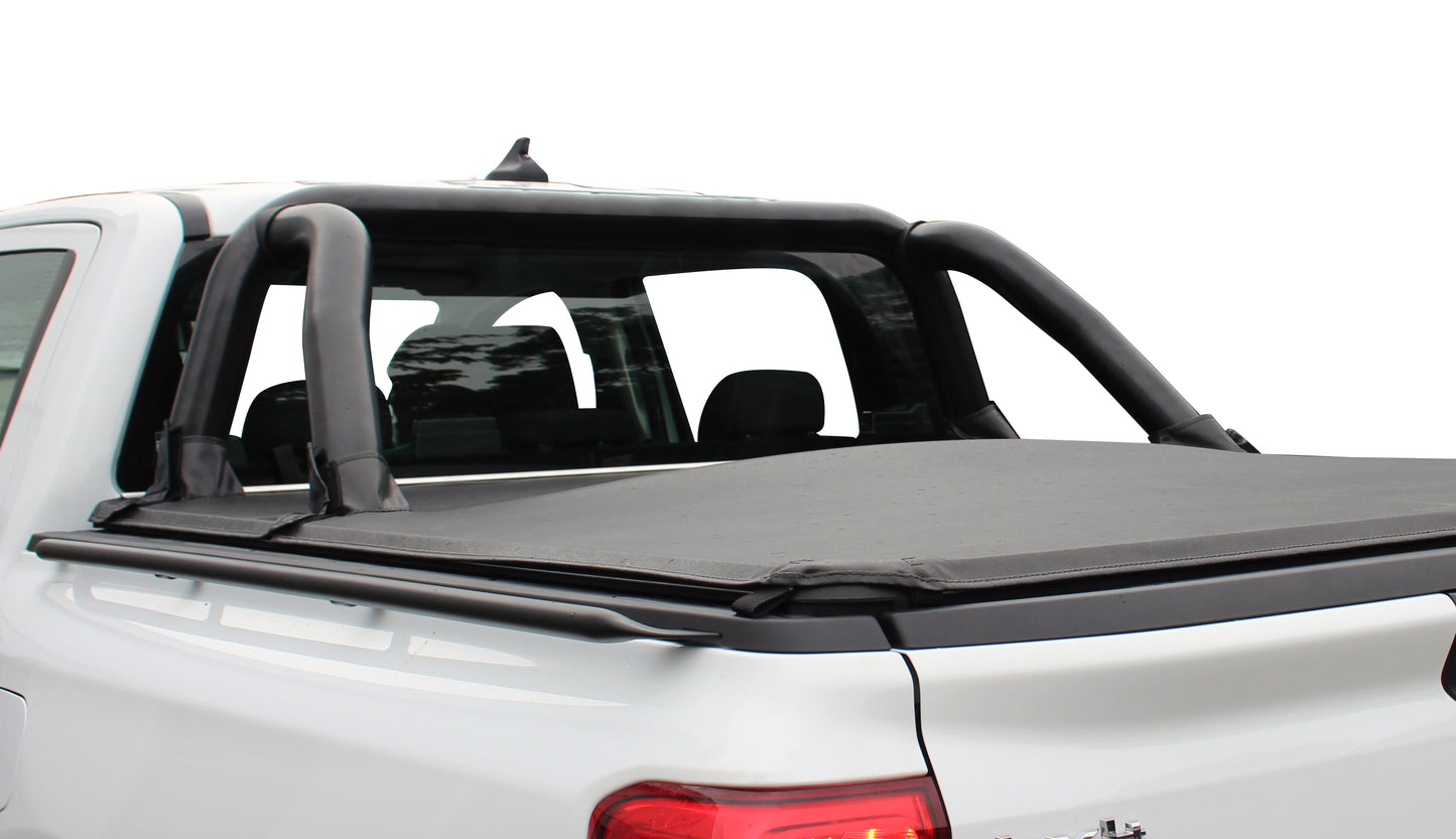 Ford Ranger P703 X/Cab Black Stainless Steel Fleet Sportsbar - Top Mount