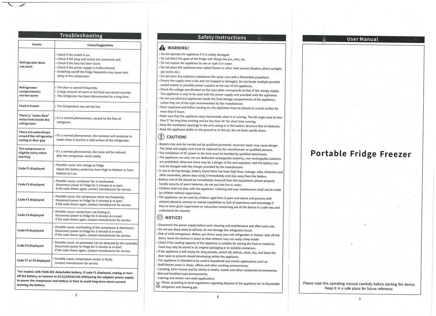 55L Kalahari Double Door Fridge