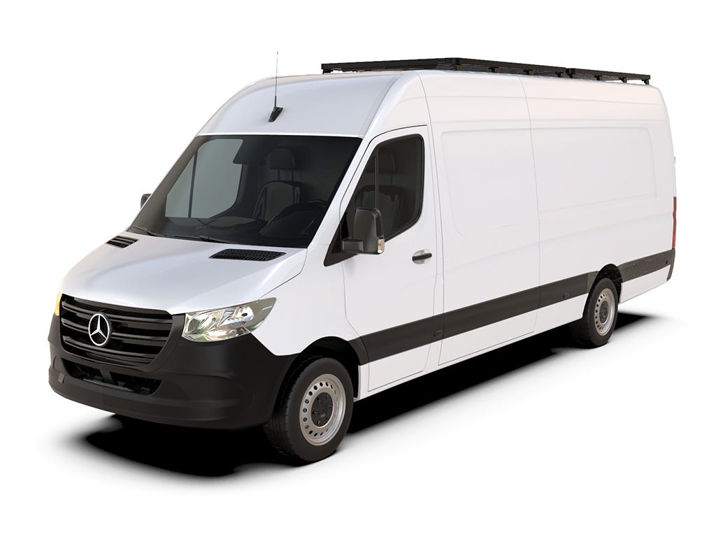 Mercedes-Benz Sprinter 170in/L3/LWB Wheelbase w/OEM Tracks (2006-Current) Slimline II Roof Rack Kit / Tall