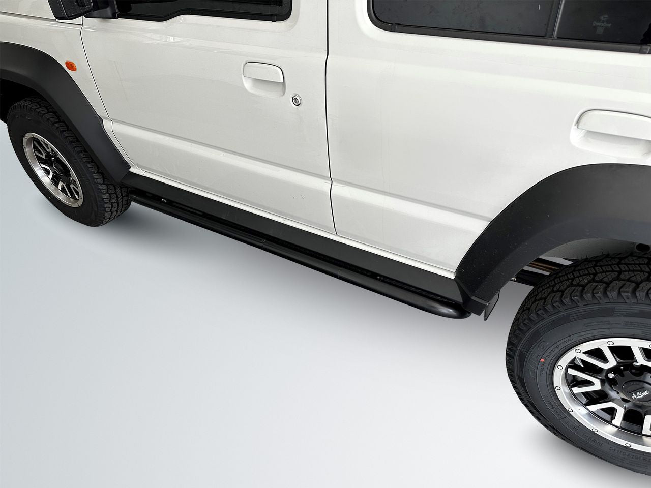 Suzuki Jimny Side Bars Black Stainless - 5 Door Model 2023 >