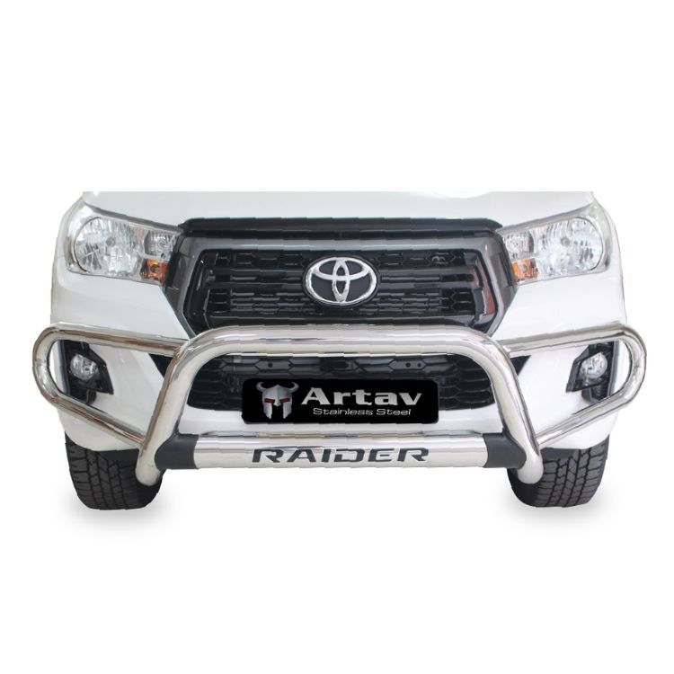 Toyota Hilux GD6 Facelift Nudge Bar Black (Does Not Work with PDC Sensors)