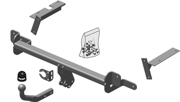 OPEL ZAFIRA B (A05) Fixed tow bar MPV