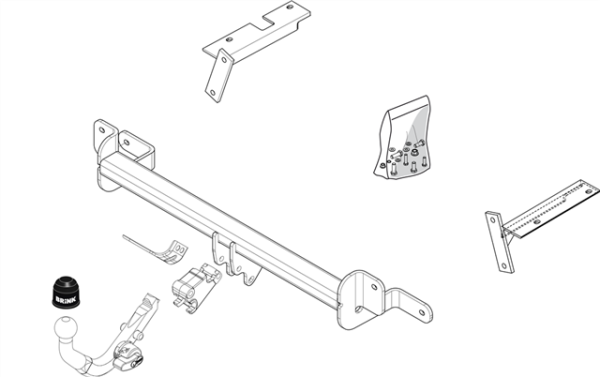 OPEL ZAFIRA B Van (A05) BMA Detachable Tow Bar Van