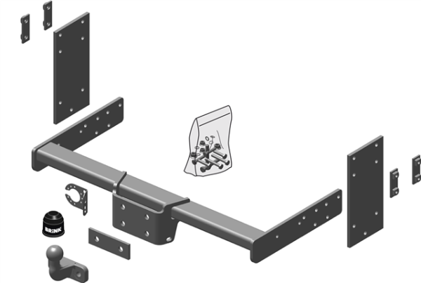 VW CRAFTER 30-50 Box (2E_) Flange Tow Bar Box