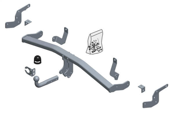 OPEL CROSSLAND X (P17) Fixed tow bar Closed Off-Road Vehicle