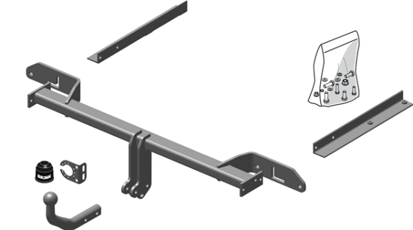 OPEL ZAFIRA TOURER C (P12) Fixed tow bar MPV
