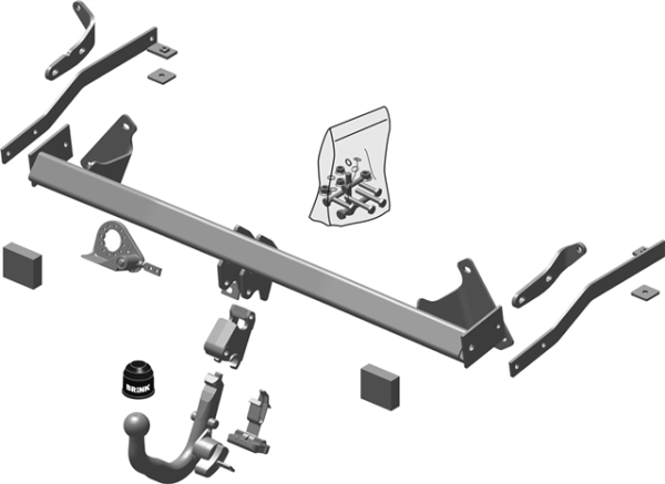 OPEL COMBO Box Body / Estate (X12) BMA tow ball Box Body / Estate