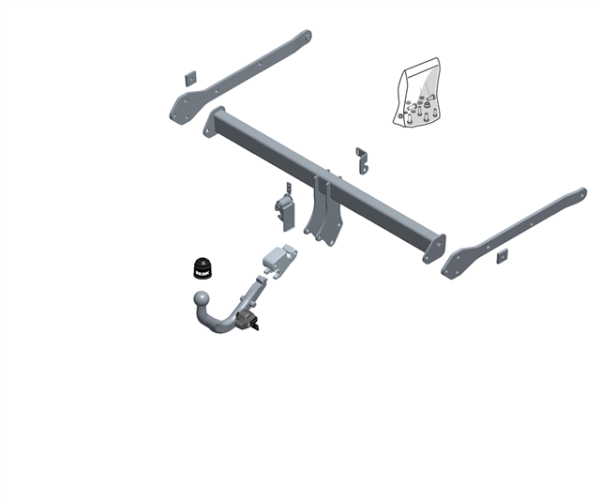 MAZDA CX-3 (DK) BMA Detachable Tow Bar Closed Off-Road Vehicle