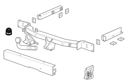 MERCEDES-BENZ C-CLASS T-Model (S203) Fixed tow bar T-Model