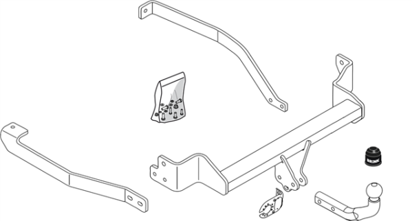 PEUGEOT 807 (E) Fixed tow bar MPV