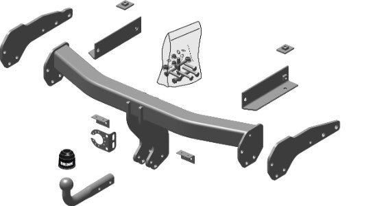 JEEP GRAND CHEROKEE IV (WK, WK2) Fixed tow bar Closed Off-Road Vehicle