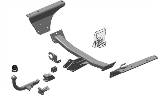 HONDA CR-V Mk III (RE_) BMC Detachable Tow Bar Closed Off-Road Vehicle