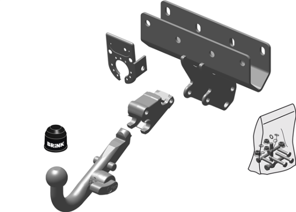 JEEP GRAND CHEROKEE III (WH, WK) BMA tow ball Closed Off-Road Vehicle