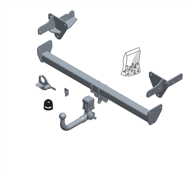 JEEP CHEROKEE (KL) BMU Detachable Tow Bar Closed Off-Road Vehicle