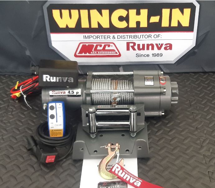 RUNVA WINCH - Steel Cable 4500lbs (2 041Kg) 12V