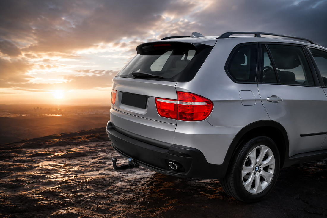 BMW X5 fitted with a Tam Towbars detachable towbar