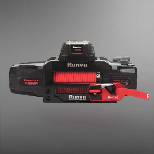 NEW RUNVA ADVENTURE SERIES WINCH - Synthetic Rope 11000lbs (4 990Kg) 12V PREMIUM FULLY IP67 RATED - 2 x Remotes (Wire+Wireless)