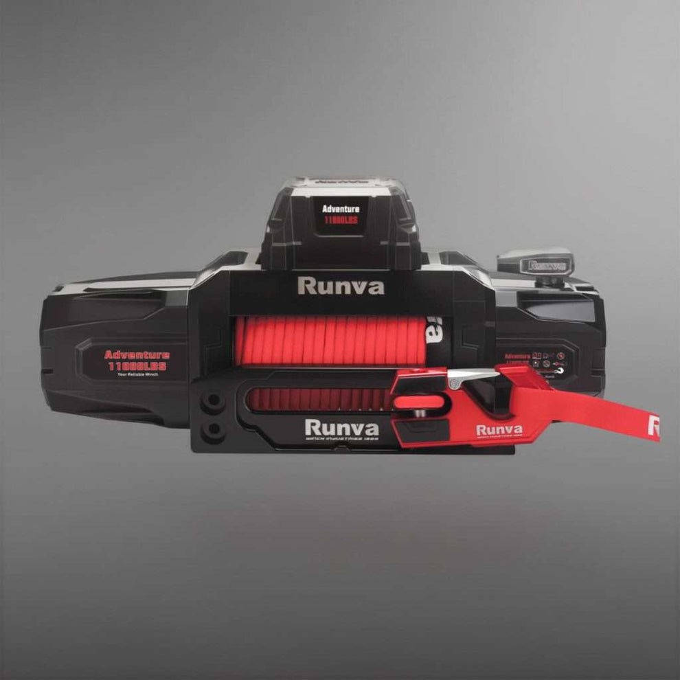 NEW RUNVA ADVENTURE SERIES WINCH - Synthetic Rope 11000lbs (4 990Kg) 12V PREMIUM FULLY IP67 RATED - 2 x Remotes (Wire+Wireless)