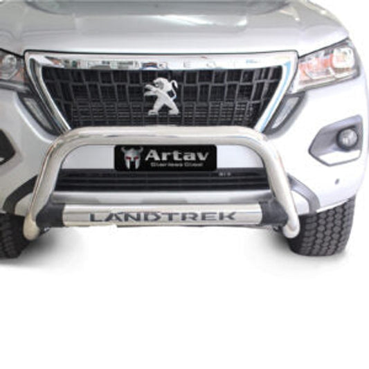 Peugeot Landtrek Nudge Bar Stainless (Fits DC & SC Models) 2021 >