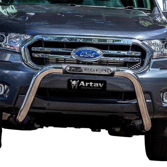 Ford Ranger T6 Facelift PDC Nudge Bar Stainless 2016 - 2022