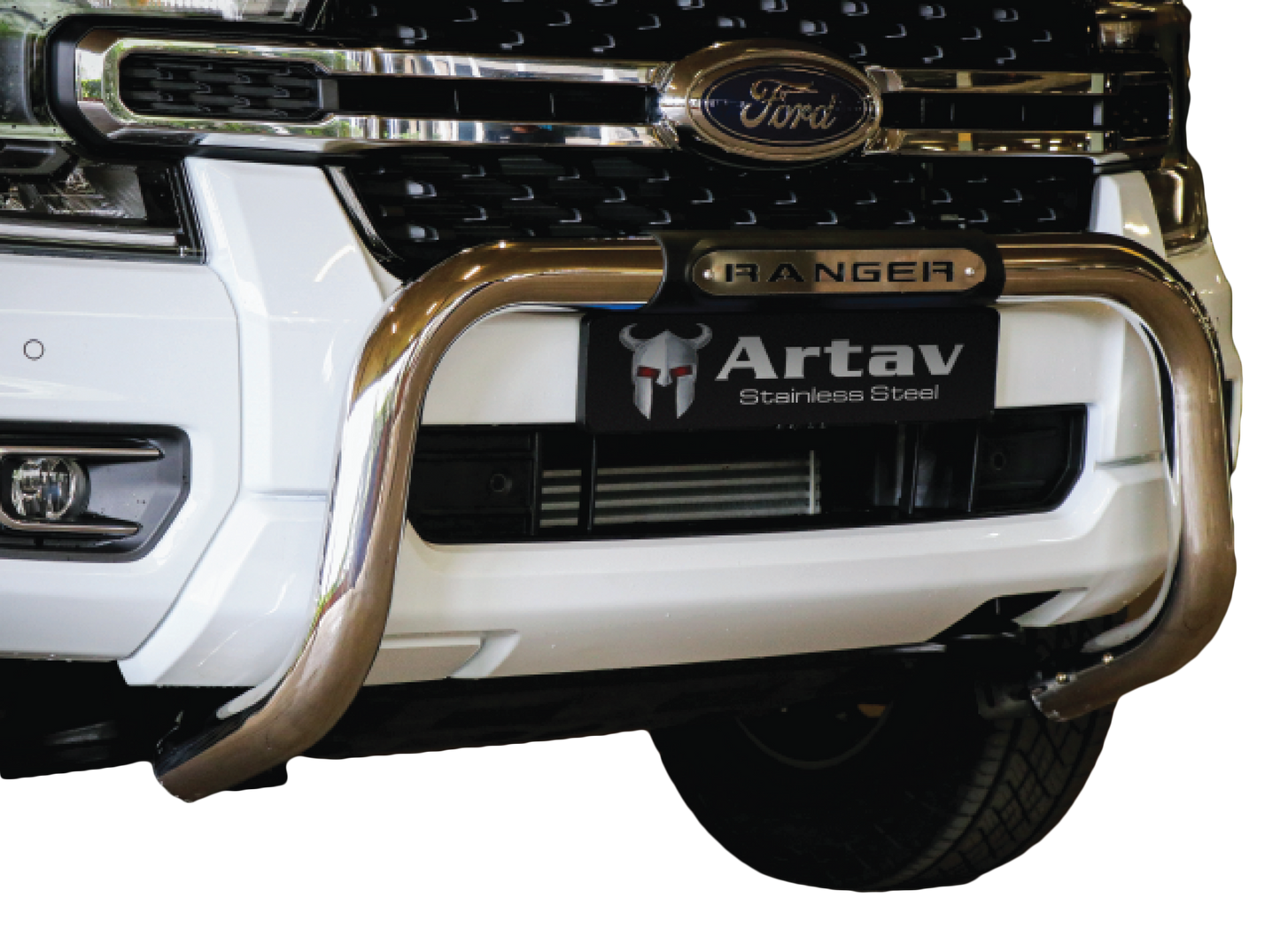 Ford Ranger Next Gen PDC Nudge Bar Stainless (Fits All Models) 2023 >